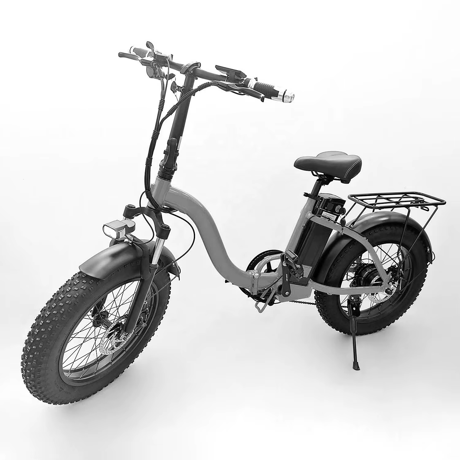 Best Seller FATBIKE 36V 250W Portable Folding Electric Bike — image 6