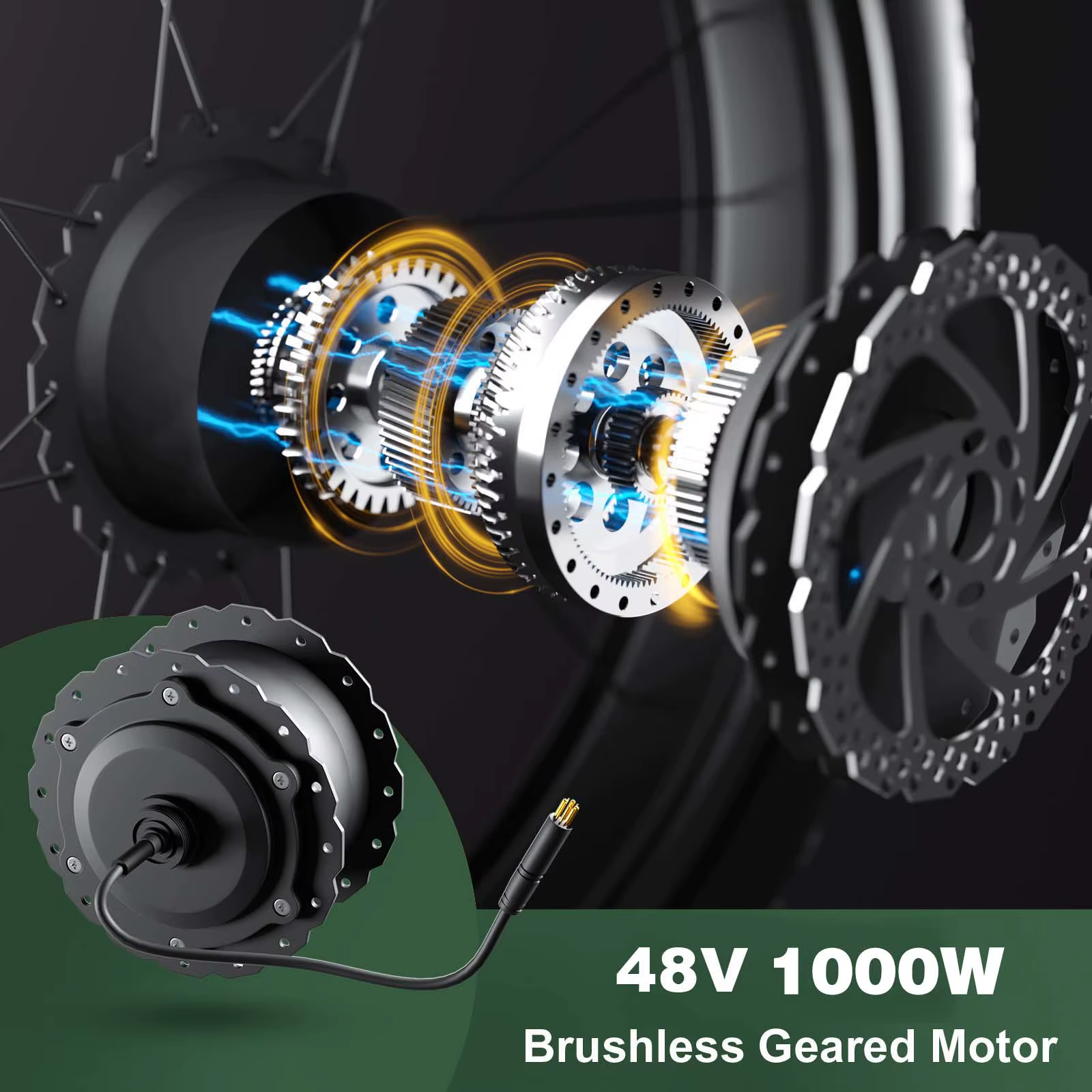 Zeegr Electric Bicycle 48V 1000W Fat Tire — image 3