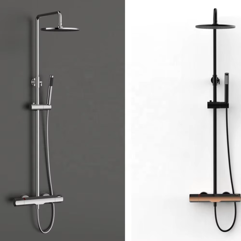 Exposed Multi-function Bathroom Rain Shower Mixer Shower System — image 3