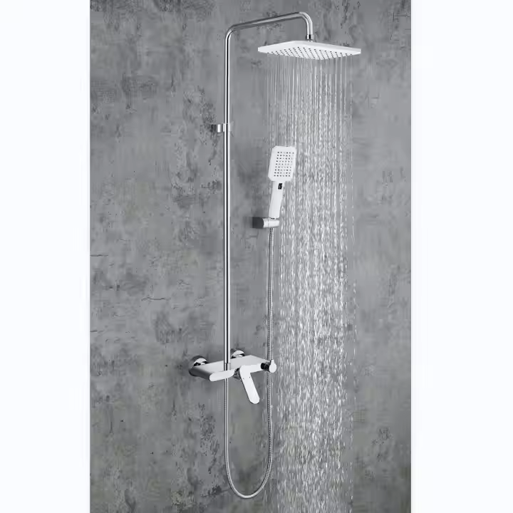 Brass Shower Set with Commodity Shelf — image 3