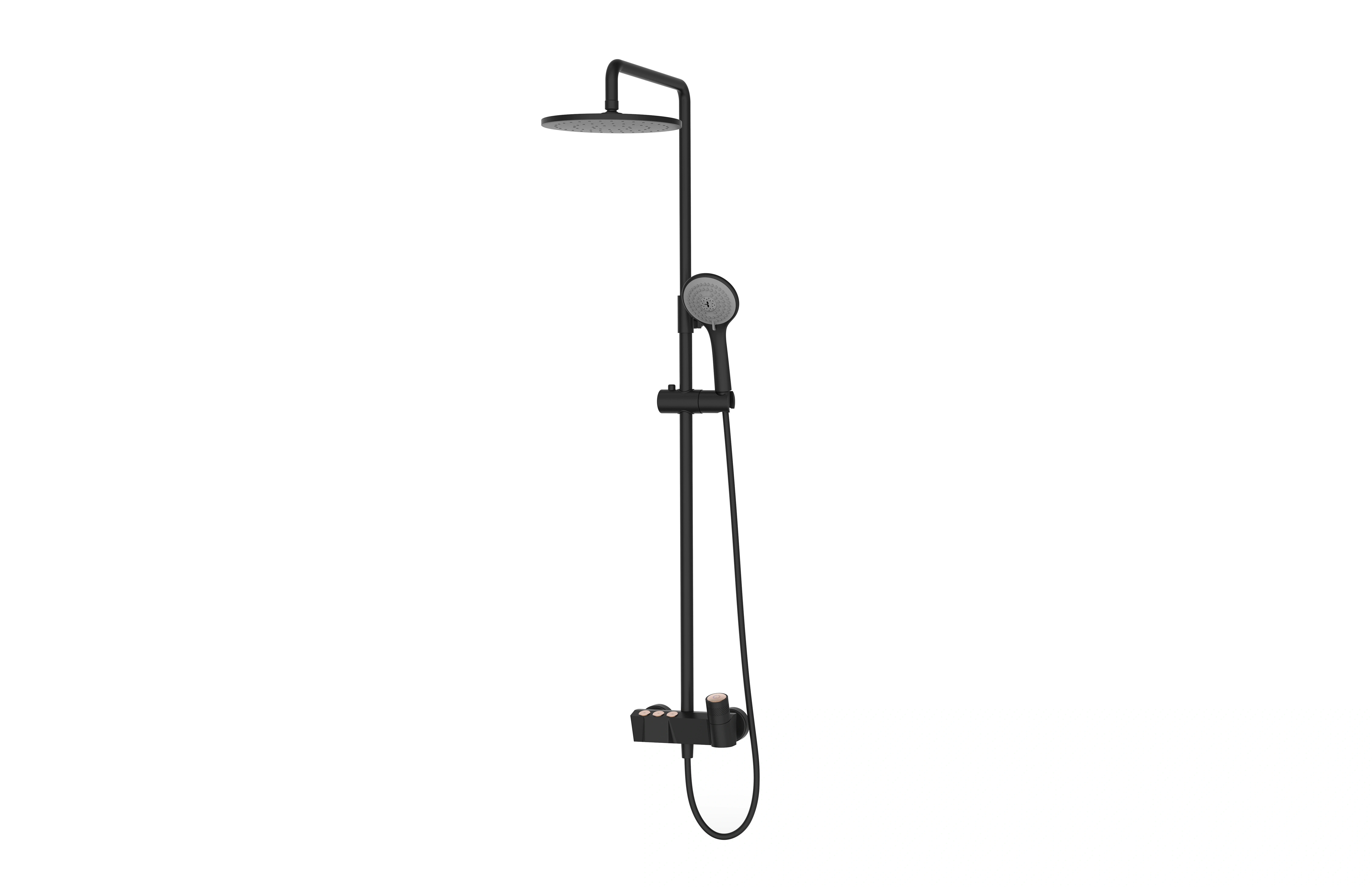 Brass Shower Set Hot Cold Water Shower Mixer — image 2