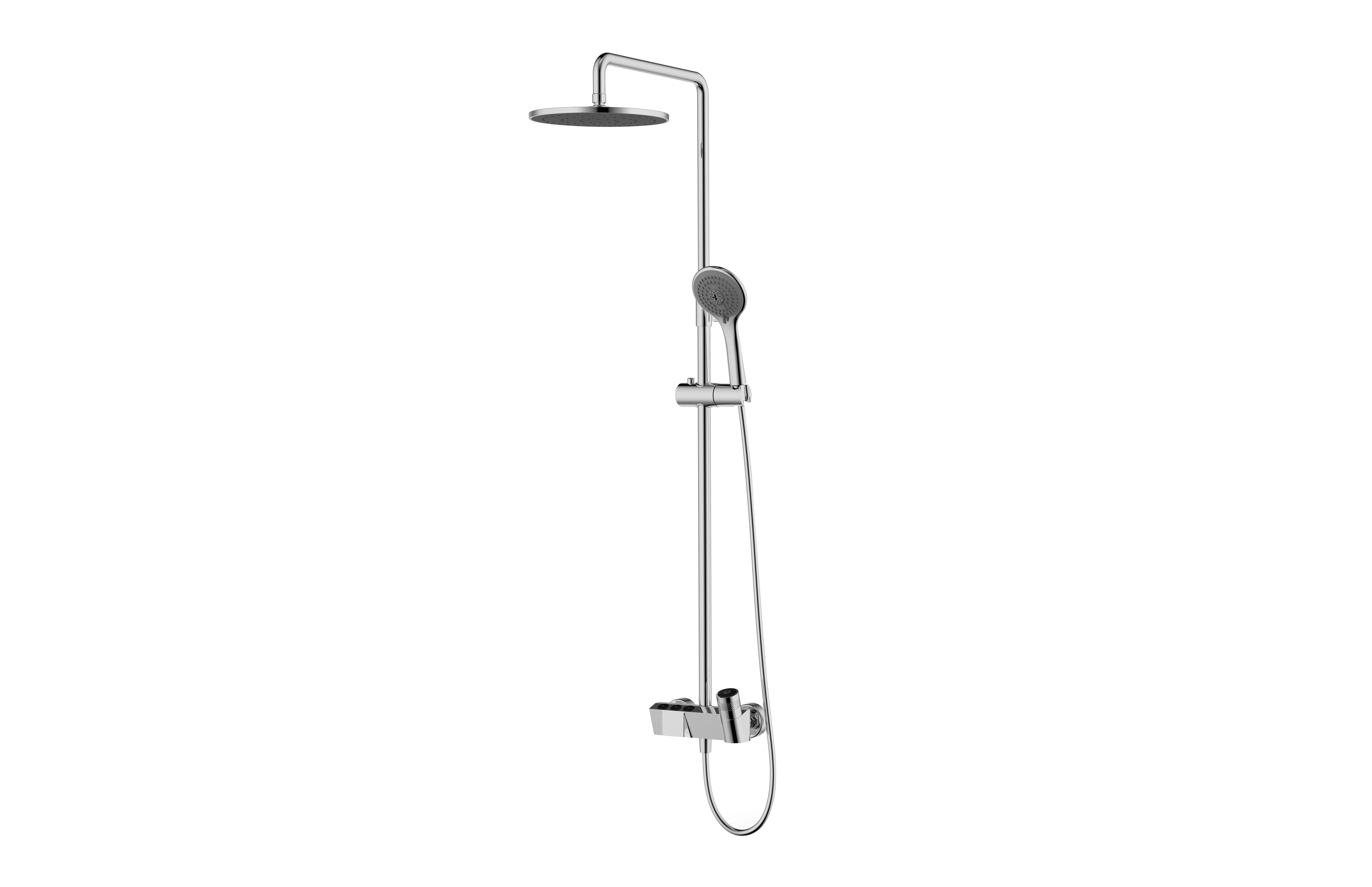 Brass Shower Set Hot Cold Water Shower Mixer — image 3