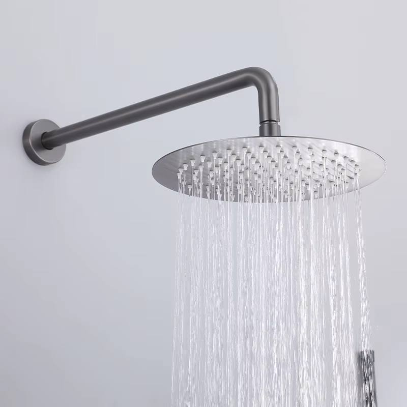 Tiktok Trends Stainless Steel Gun Grey Shower Set — image 2