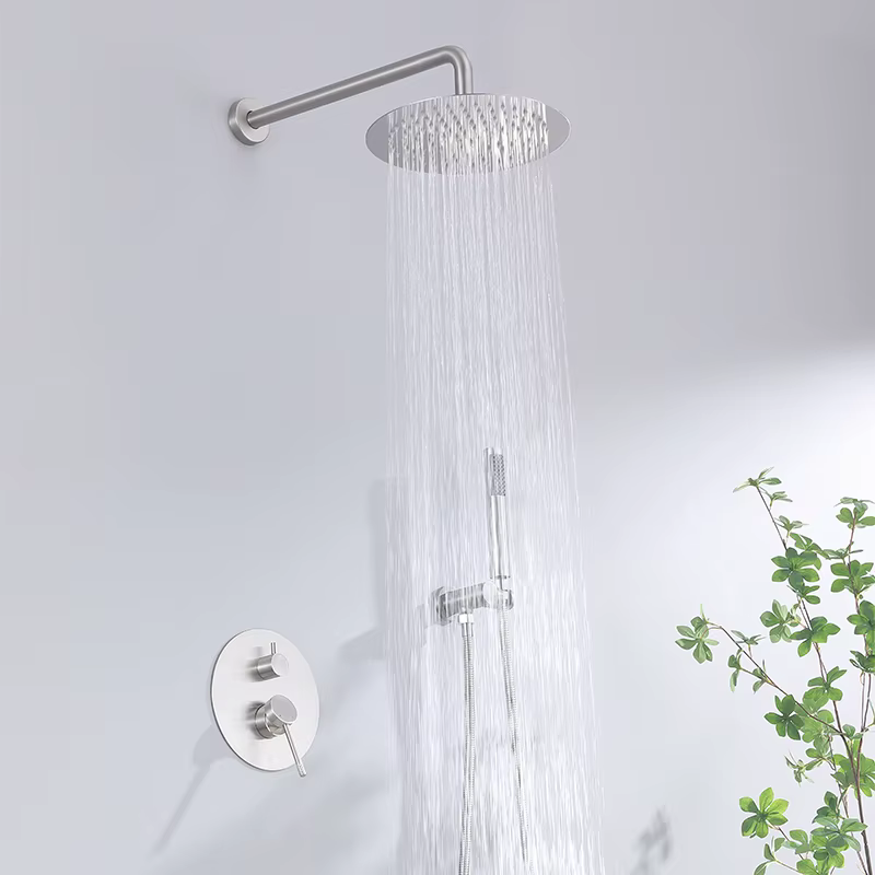 High Quality Modern Wall Mounted Bathroom Rain Shower Set — image 3