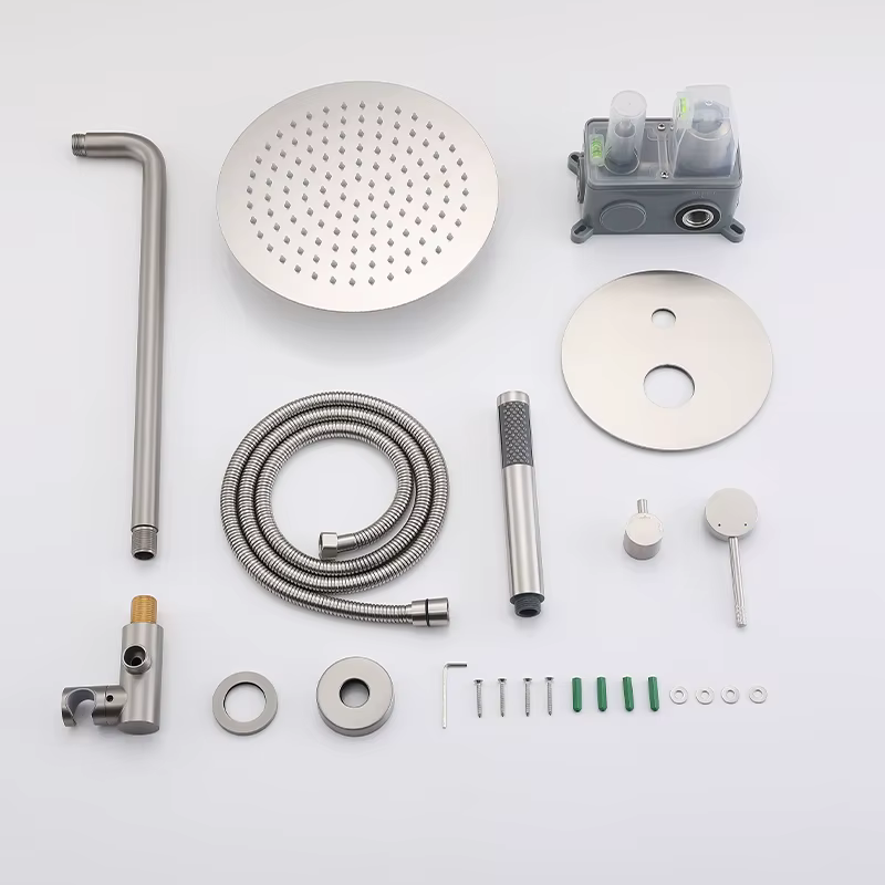 High Quality Modern Wall Mounted Bathroom Rain Shower Set — image 4