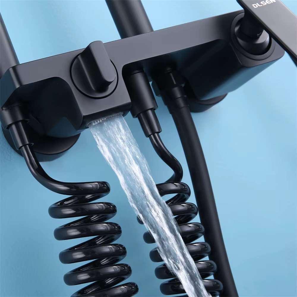 New Design Black Color Plastic Shower Head — image 4