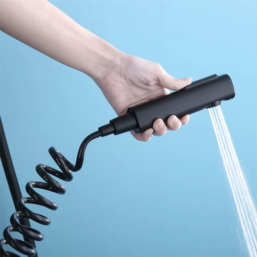 New Design Black Color Plastic Shower Head — image 6