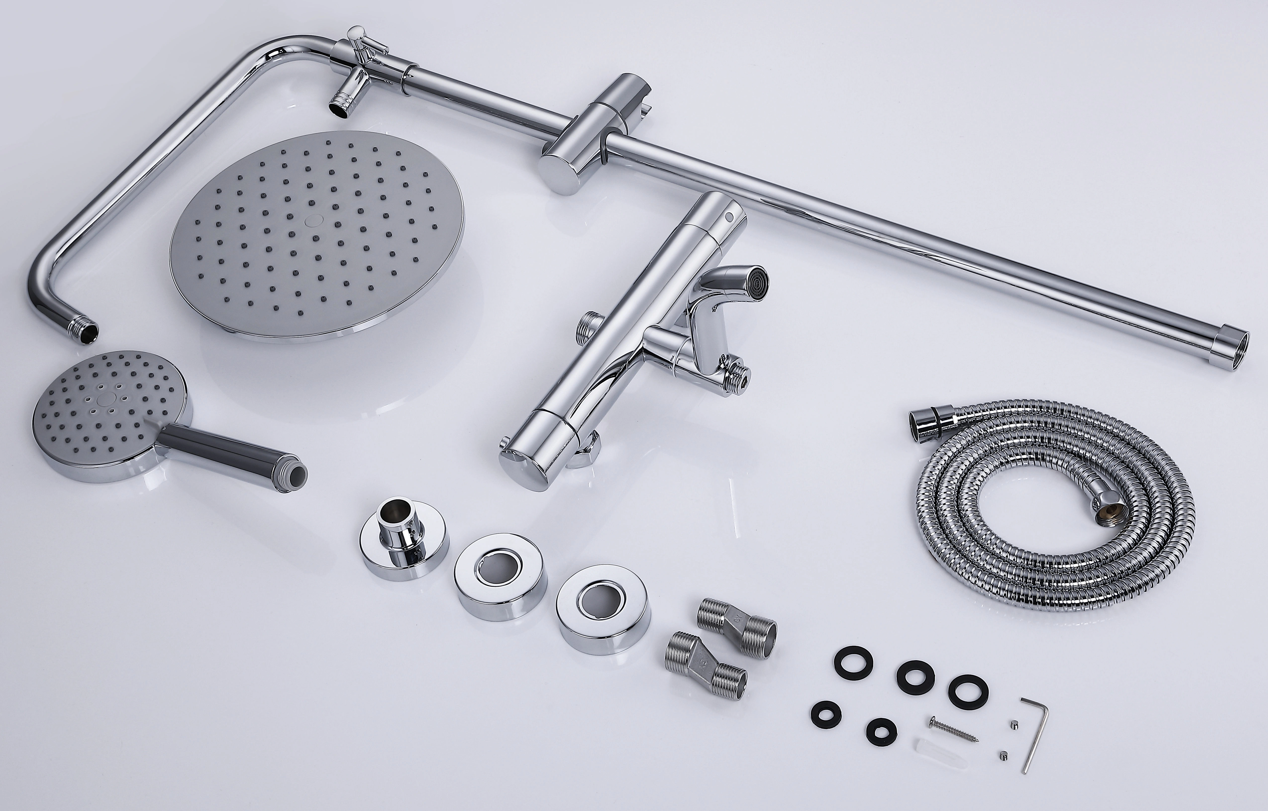 New Luxury Chrome Color Shower Set — image 4