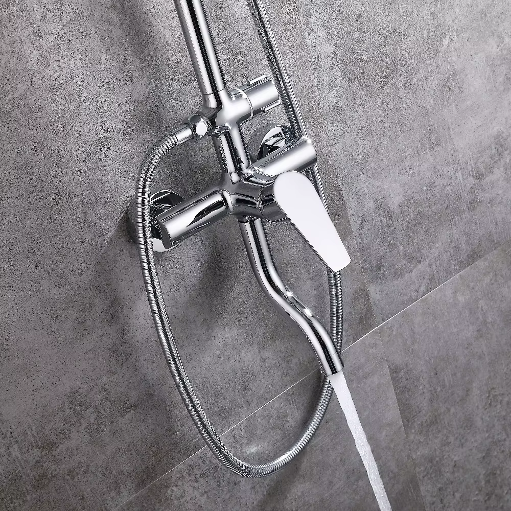 Classical Design Chrome Color Polished Electroplated Bathroom Mixer — image 3