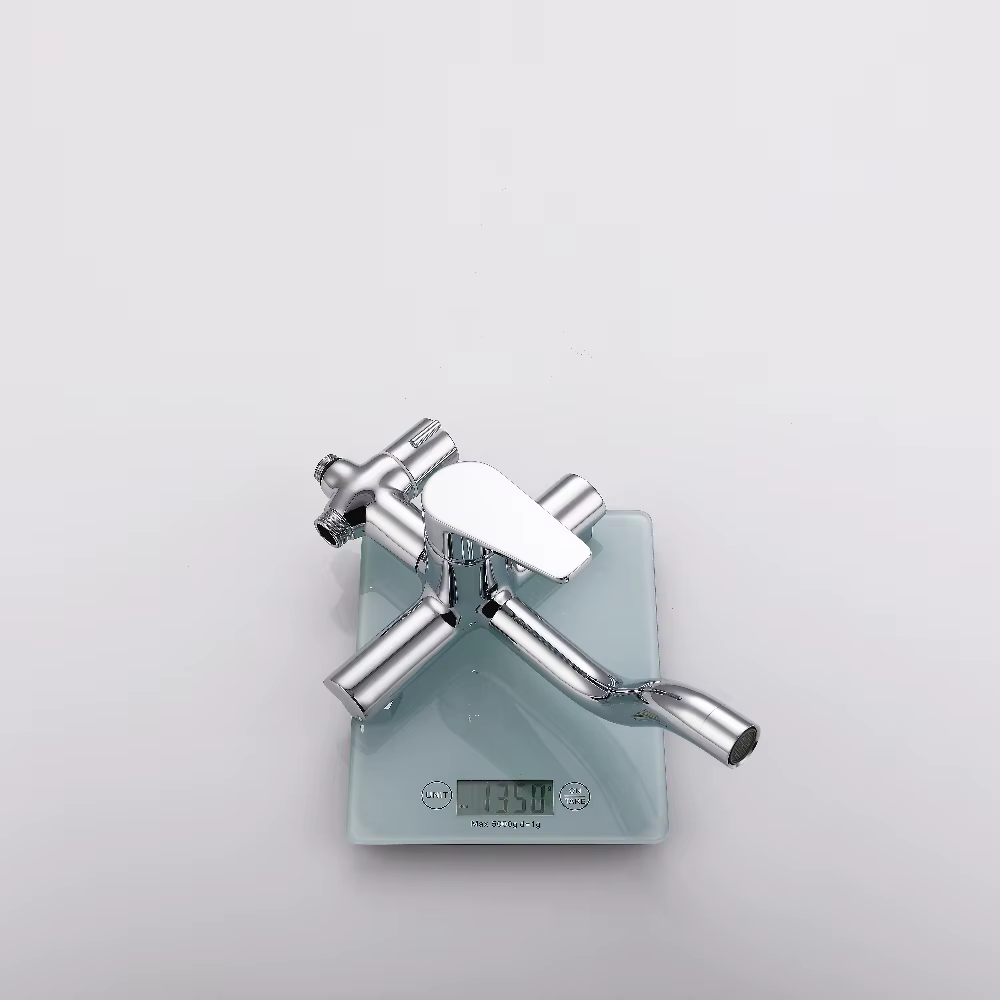 Classical Design Chrome Color Polished Electroplated Bathroom Mixer — image 4