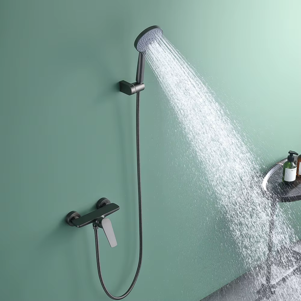 Gun Grey Concealed Shower Faucet — image 3