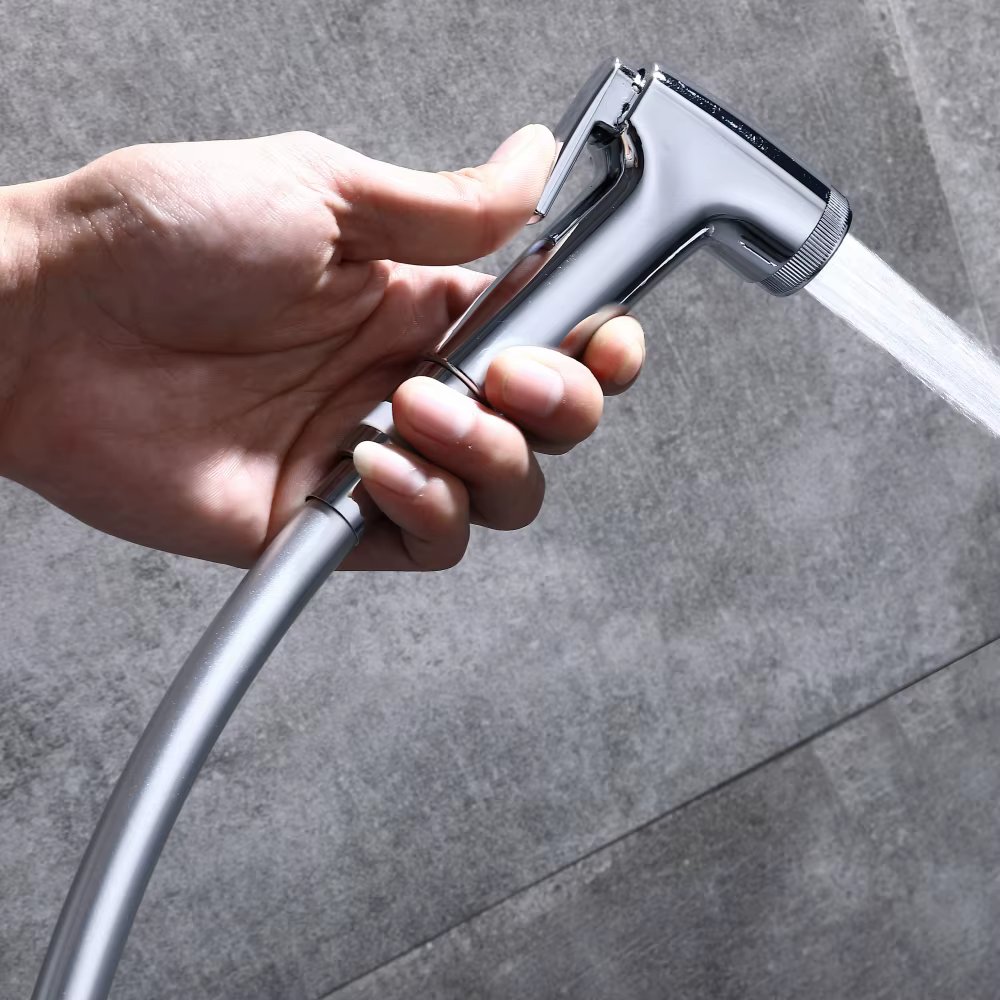 Contemporary Chrome Wall Mounted Shower Faucet — image 6