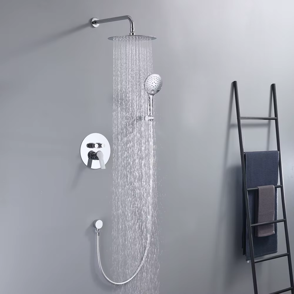 Design Bathroom Concealed Chrome Shower Set — image 2