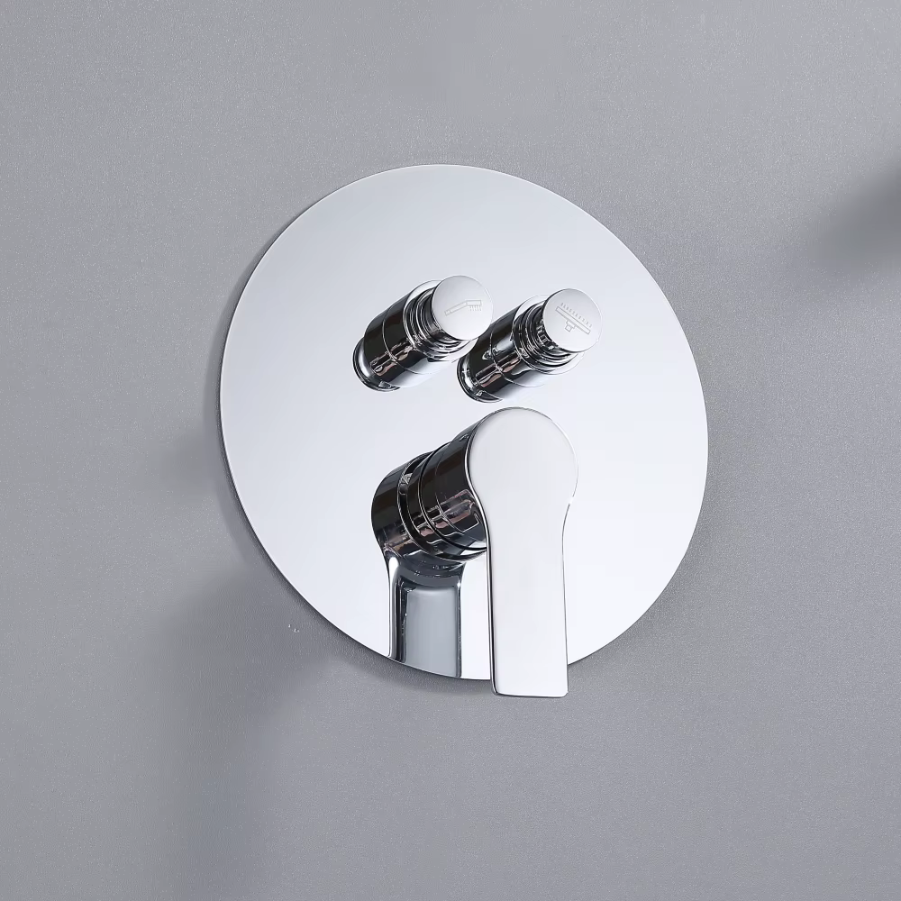 Design Bathroom Concealed Chrome Shower Set — image 3