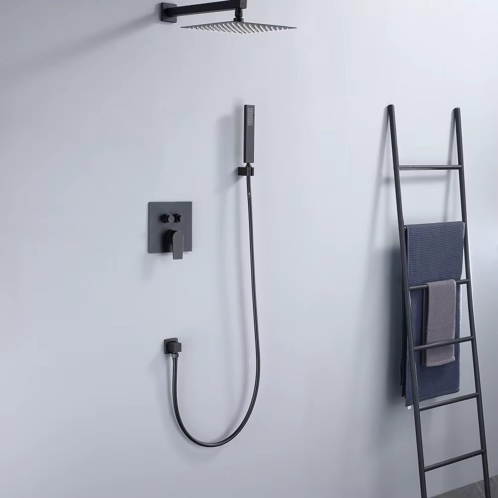 Commercial Fashion Design Bathroom Wall Mounted Concealed Shower Set — image 2