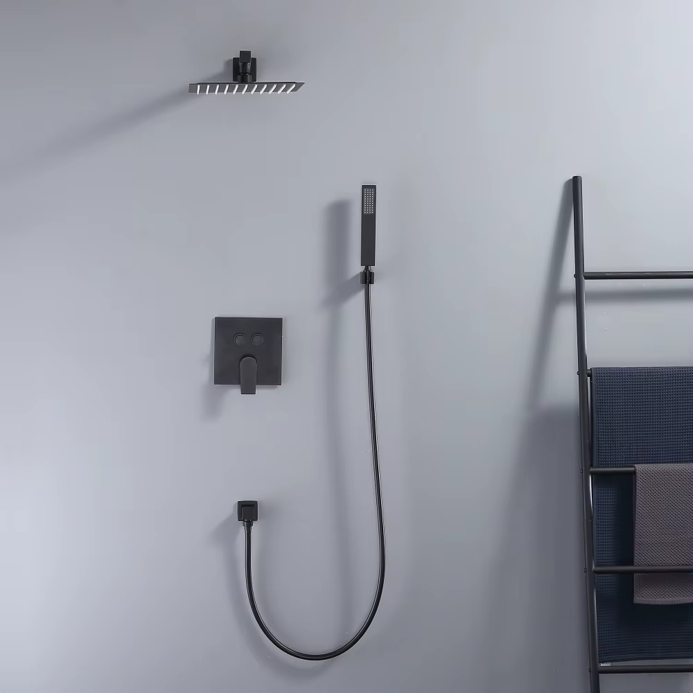 Commercial Fashion Design Bathroom Wall Mounted Concealed Shower Set — image 3