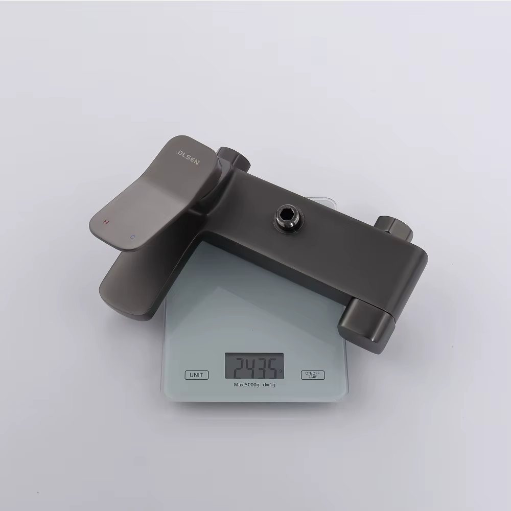 Power Quality Popular Gun Grey Square 3 Ways Shower Set System — image 6