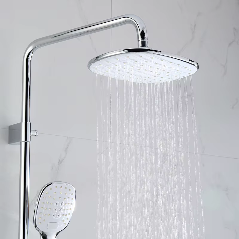 High Quality Brass Chrome White Bathroom Shower Mixer — image 5