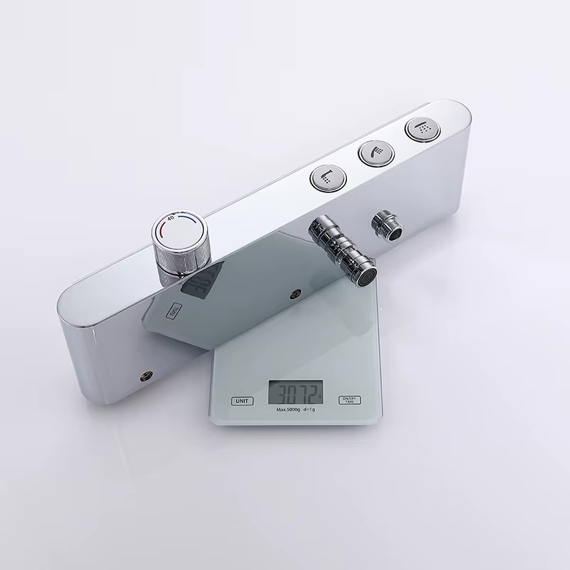 Polished Chromed Bathroom Rain Shower Set — image 2