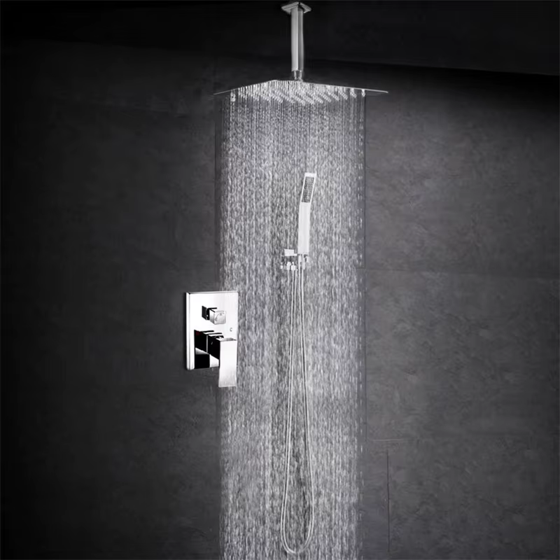 12 Inch Bathroom Ceiling Mounted Shower Faucet Set — image 4