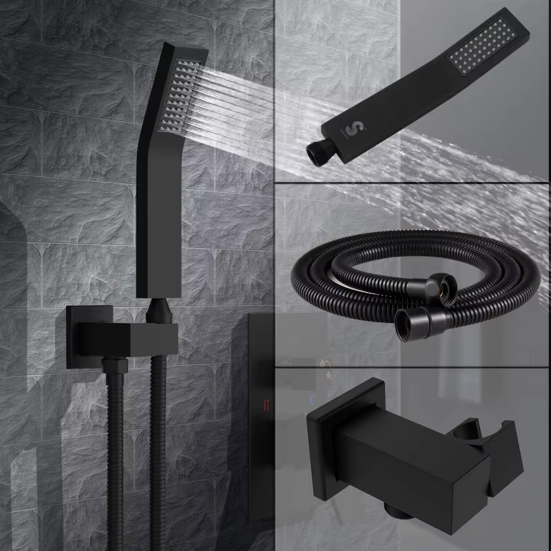 Modern 12 Inch Ceiling Rain Shower System — image 3