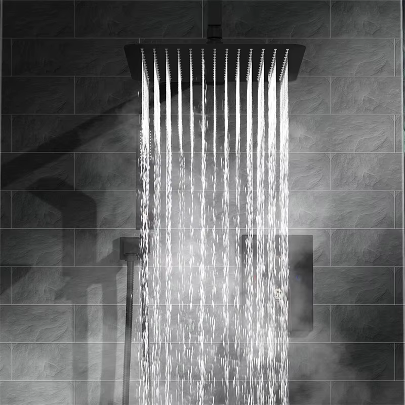 Modern 12 Inch Ceiling Rain Shower System — image 4