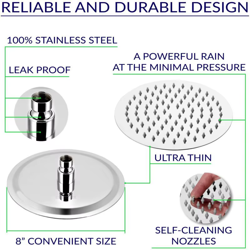 Shower System with 12" Rain Shower Head and Handheld — image 5