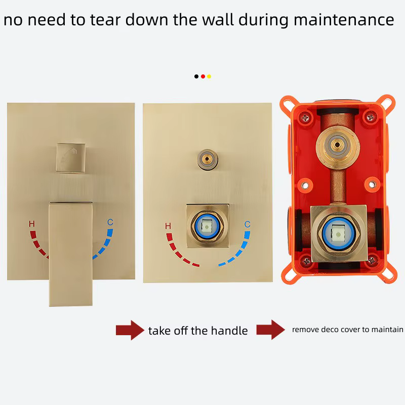 Bathroom Rain Mixer Shower Wall Mounted — image 4