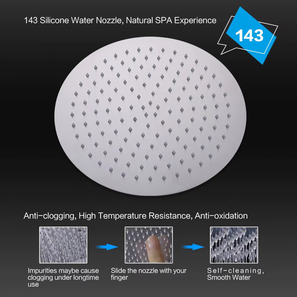 Wall Mounted Shower Head Set 12 Inch — image 5