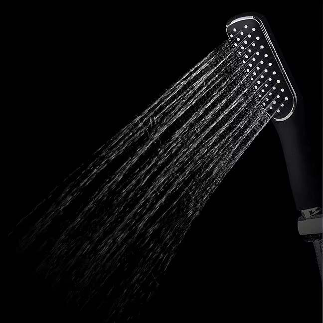 Luxury Chrome Color Shower Set with Shampoo Shelf — image 4