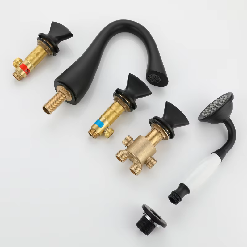 Deck Mount Bathtub Mixer Faucet — image 2