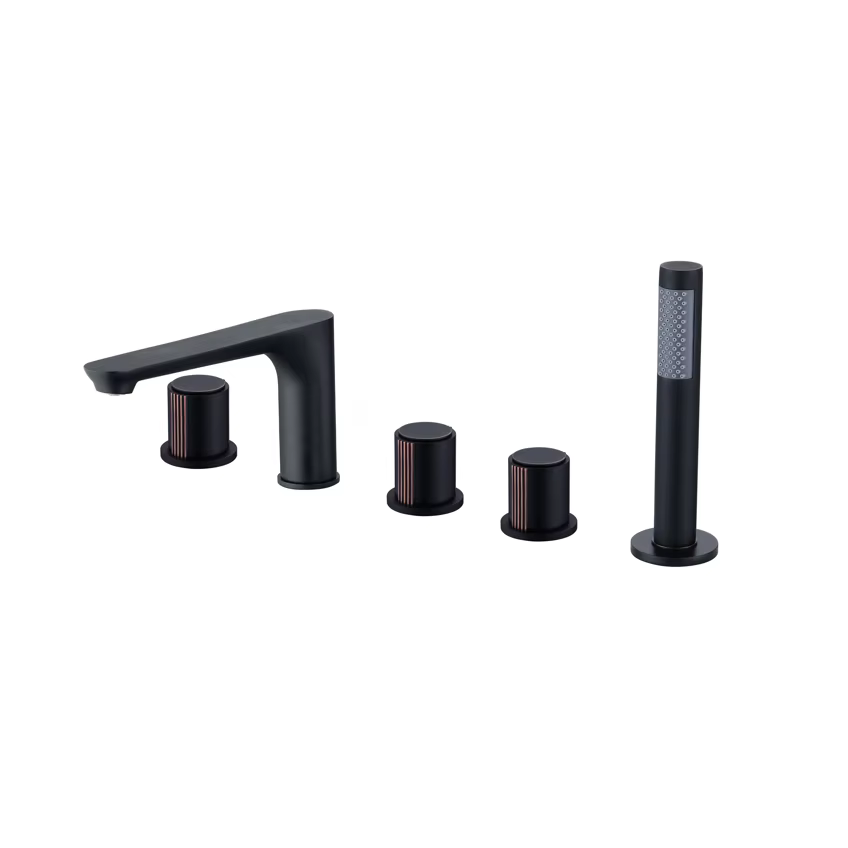 5-Piece Deck-Mount Bathtub Faucet Set — image 4