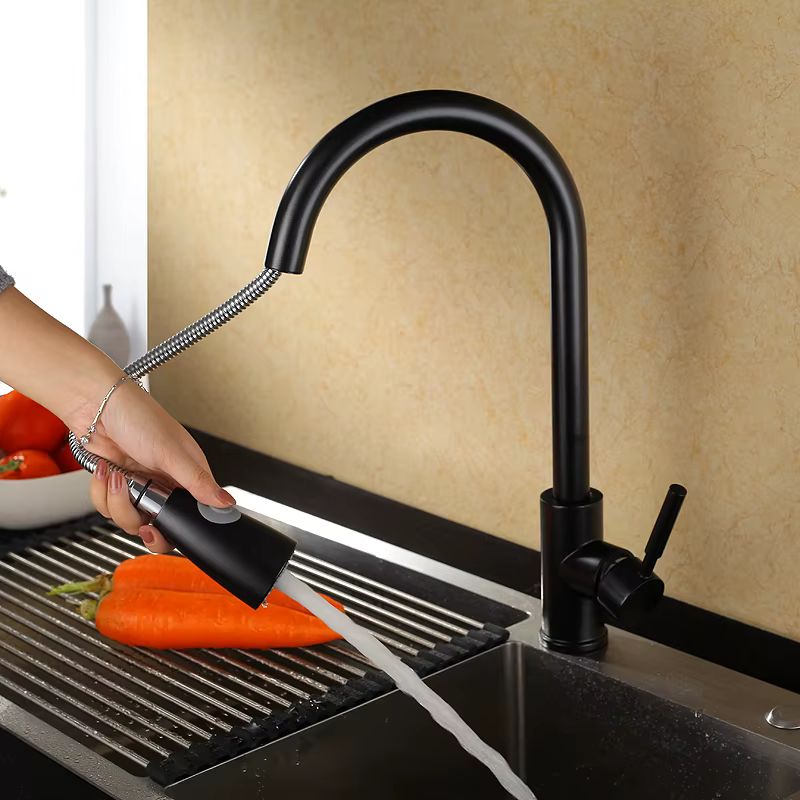 Economic Flexible Pull Out Kitchen Faucet — image 4