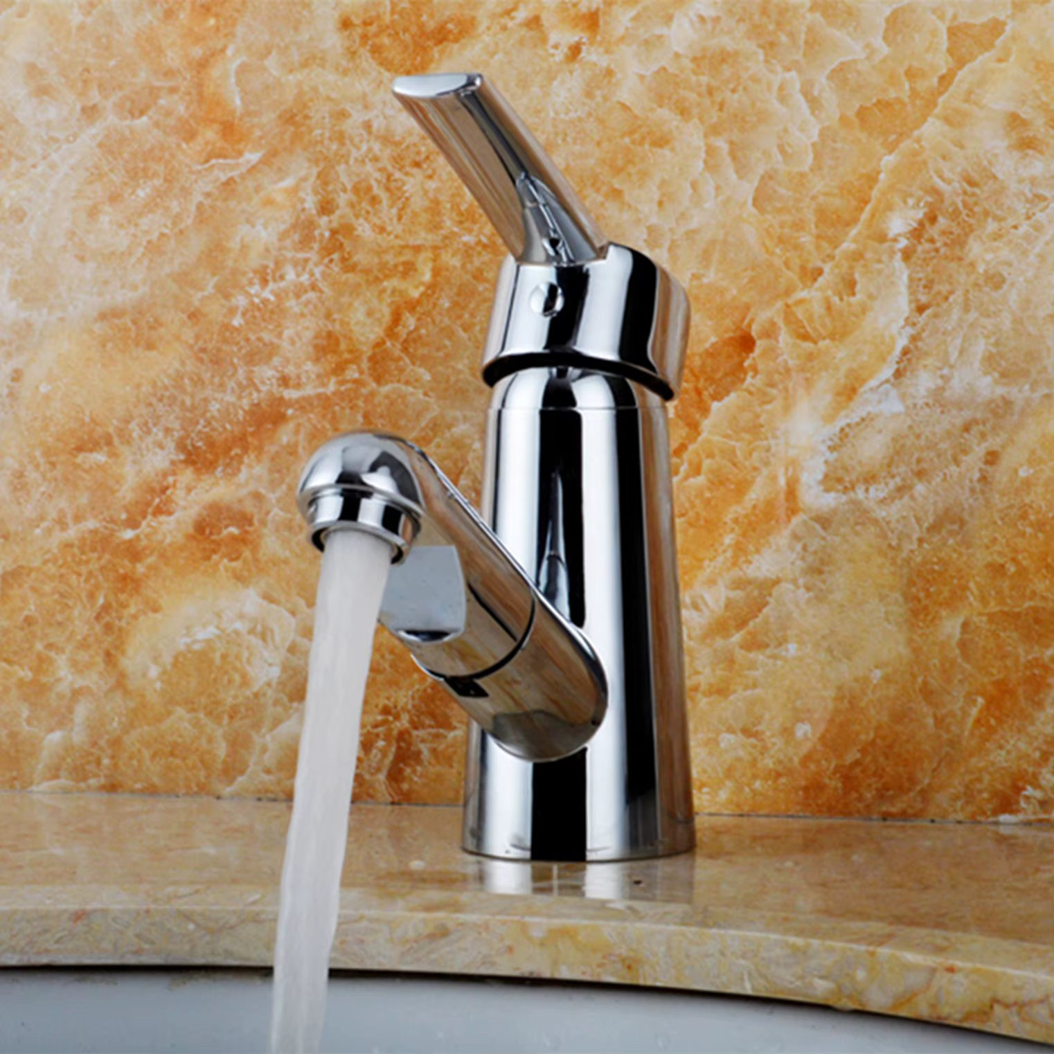 Competitive Price Cheap Bathroom Faucets Low Arc Single Level Basin Mixer Tap — image 2