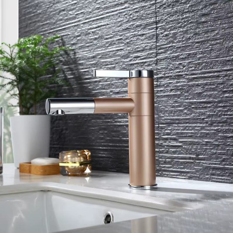 Luxury Rose Gold Bathroom Faucet — image 2