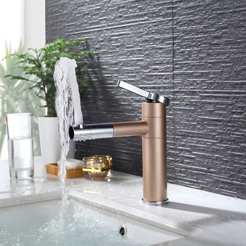 Luxury Rose Gold Bathroom Faucet — image 4