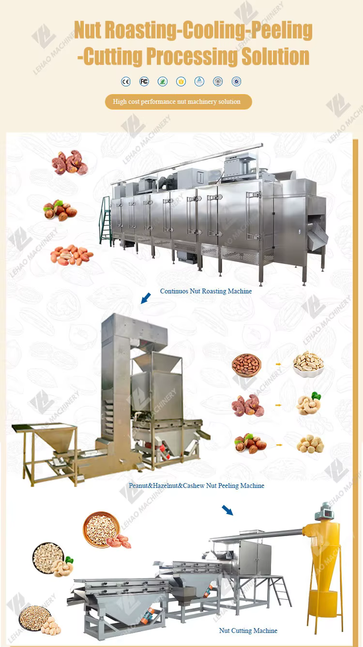Full Automatic Nut Roaster Peeler Cutter — image 3