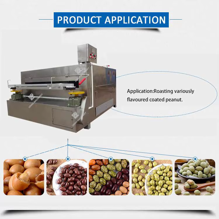Customized coated peanut swing roaster machine snack food coating and roasting machine  — image 3