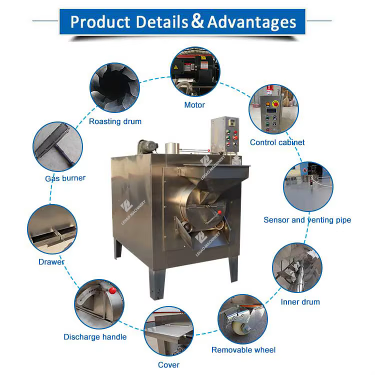 High Quality Nut Roasting Machine Beans — image 5