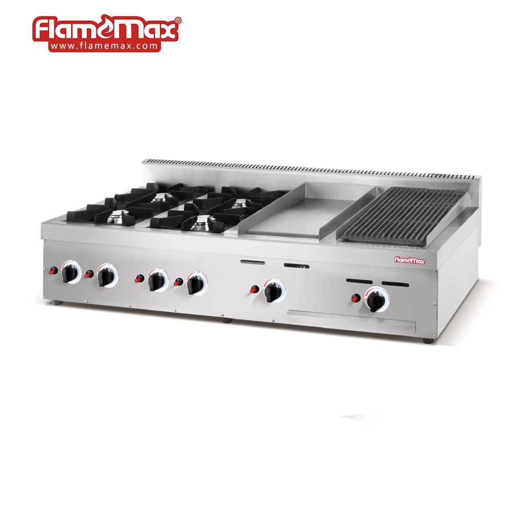 Commercial Six Eye Gas Stove Gas — image 4
