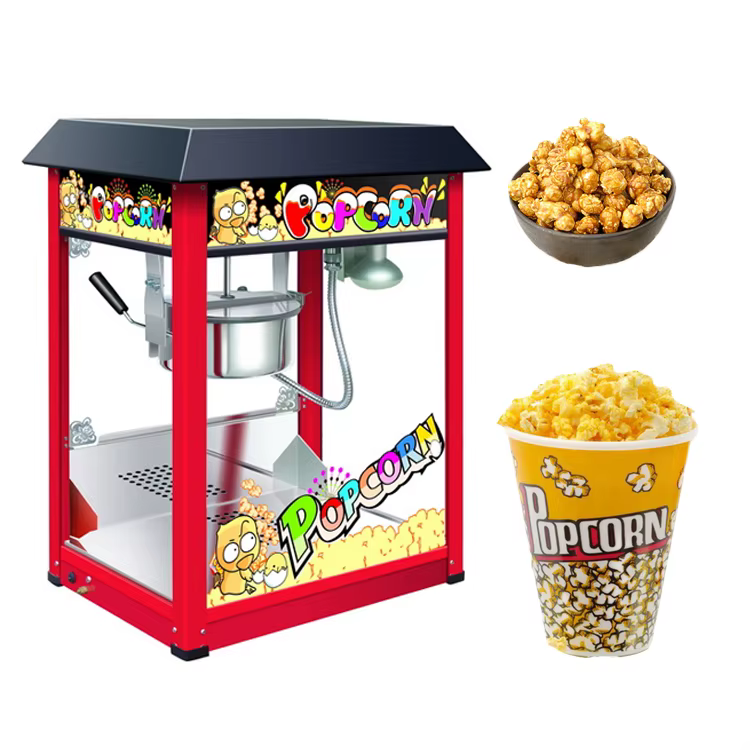 Commercial Electric Popcorn Machine With Large — image 2