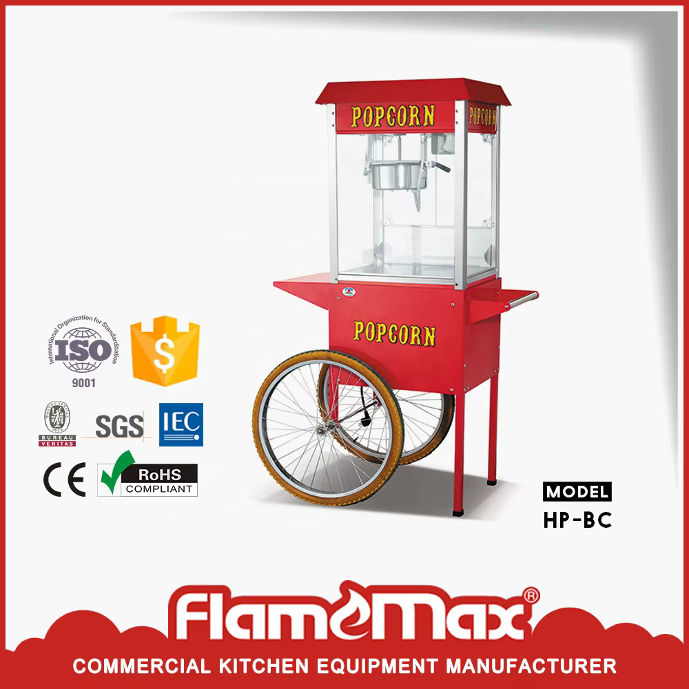 Electric Popcorn Machine With Trolley Cart — image 2