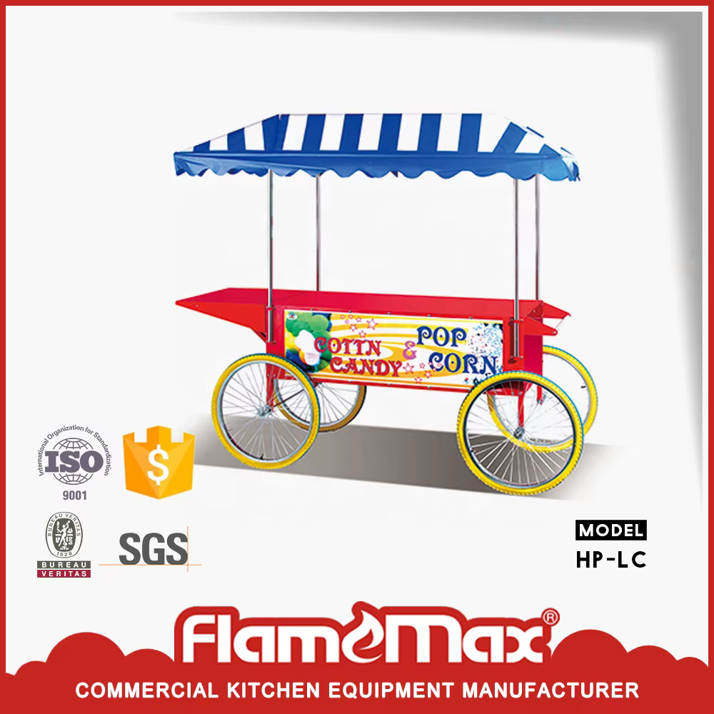 Electric Popcorn Machine With Trolley Cart — image 4