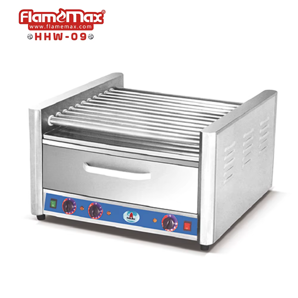 7 Roller Stainless Steel Vending Hot — image 6