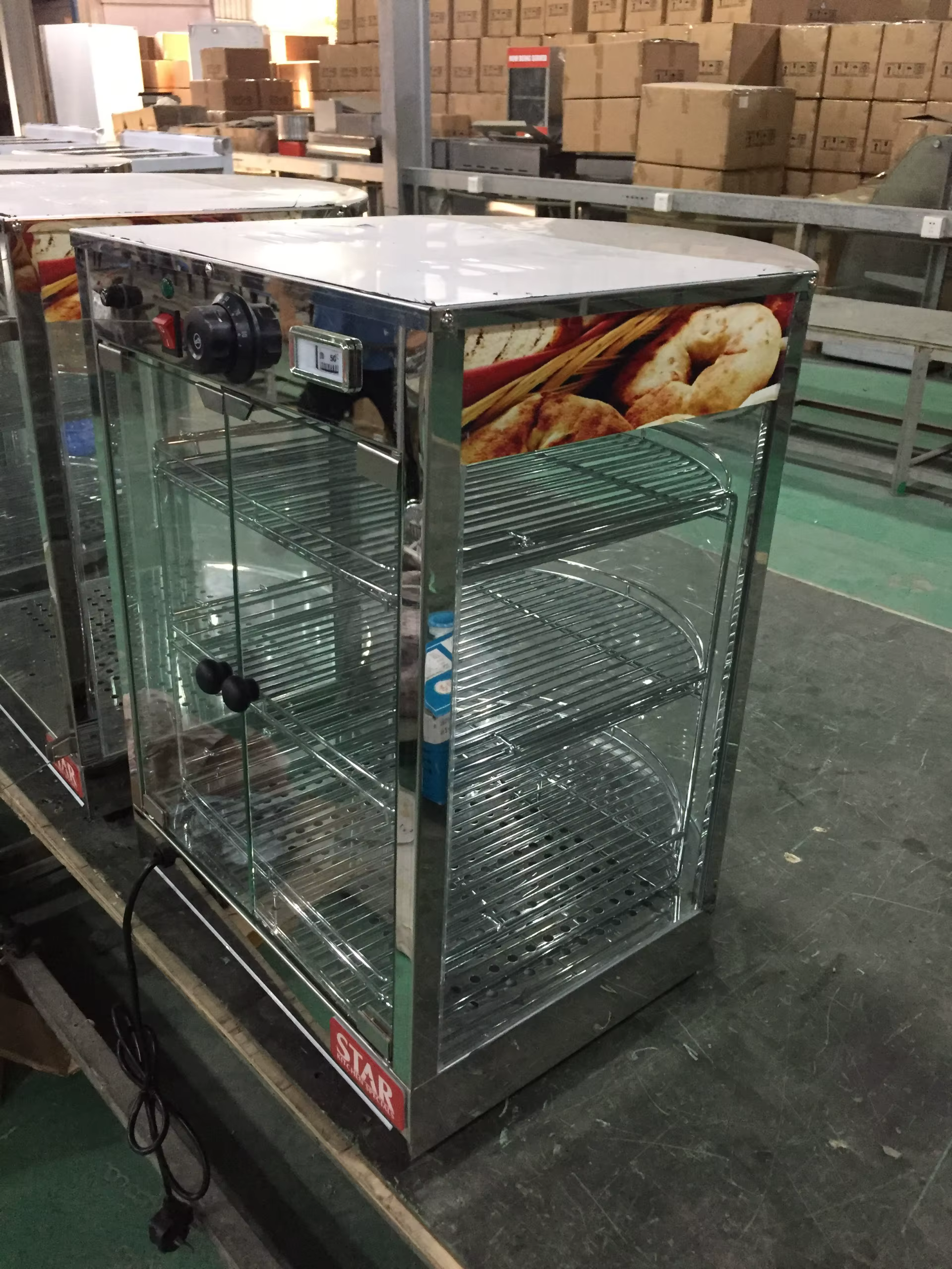 Electric Commercial Food Warmer Display Showcase — image 3
