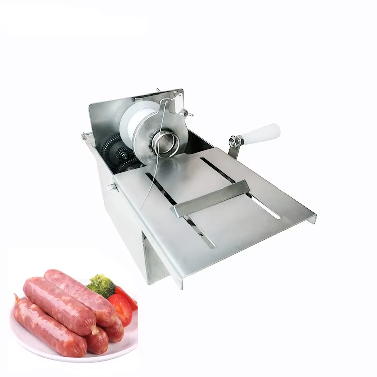 Hand Rolling Stainless Steel Sausage Making — image 2