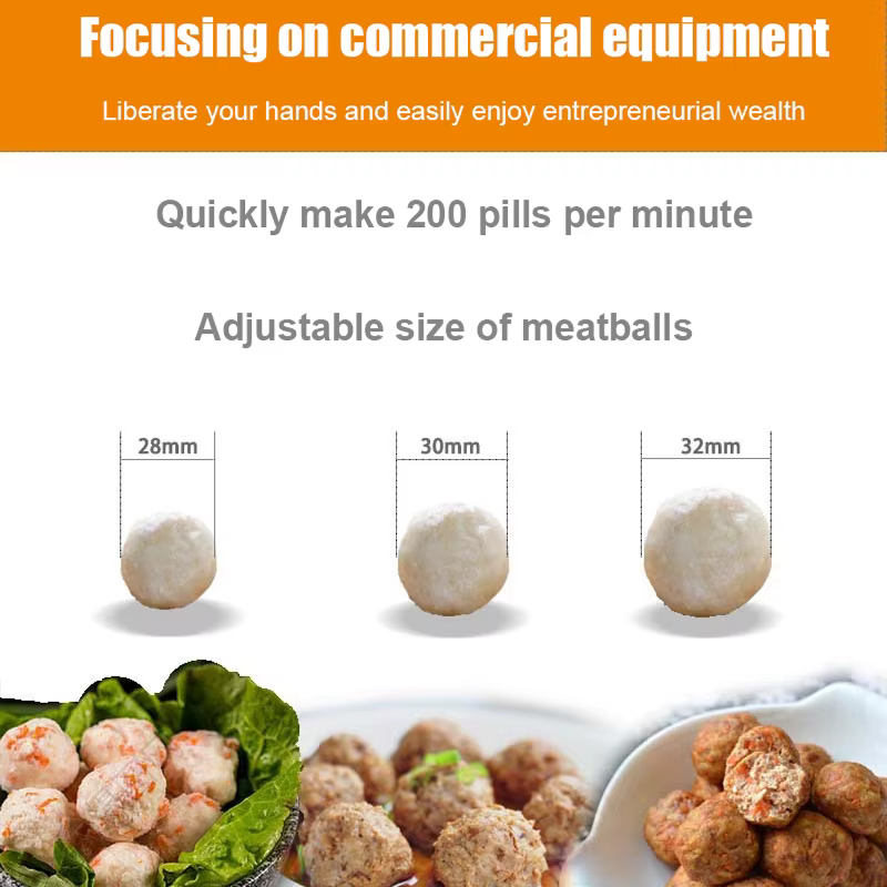 Small Stuffed Filling Vegetable Meatball Forming — image 2