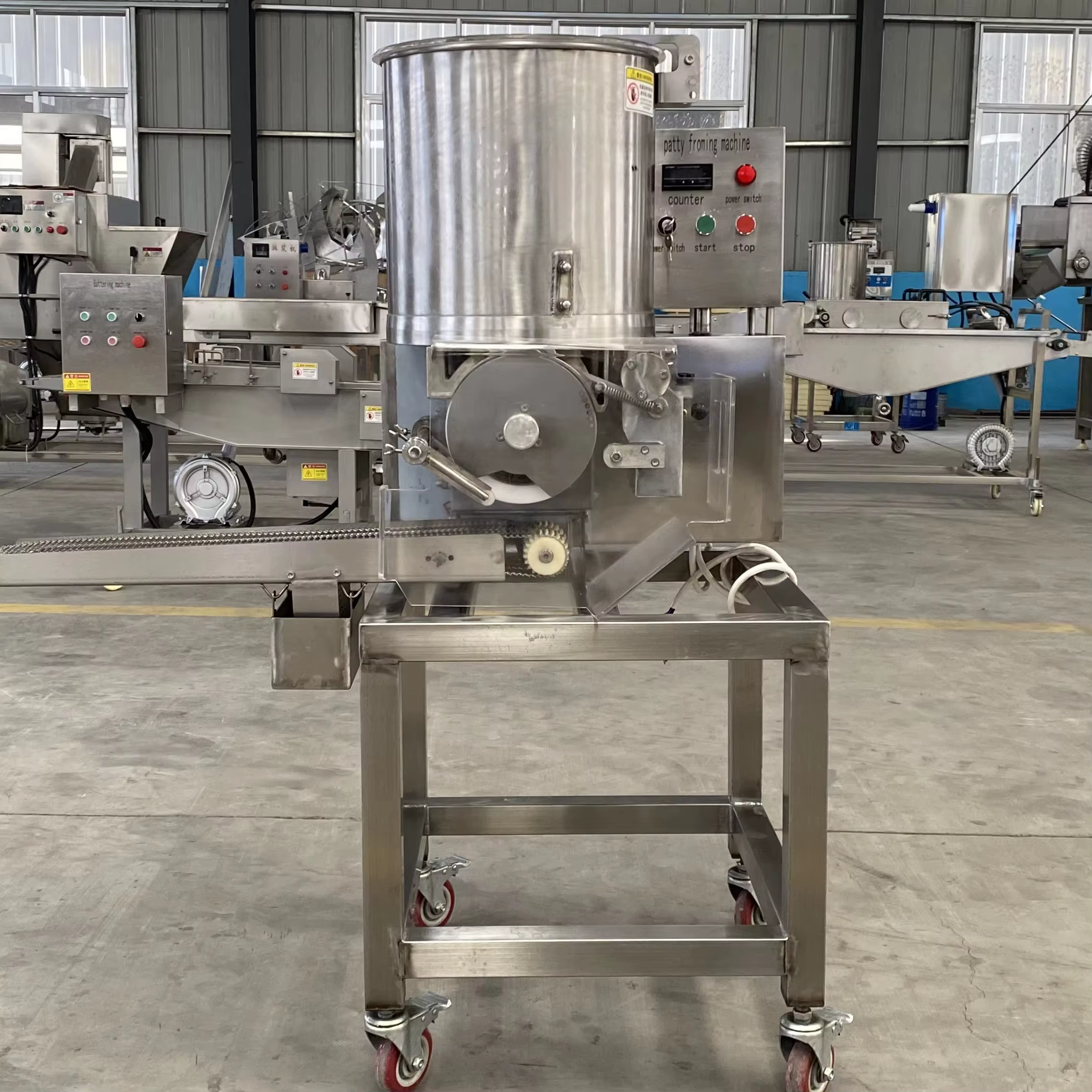 Hot Selling Cutlets Hamburger Meat Beef Grill Burger Press Patty Forming Machine — image 3