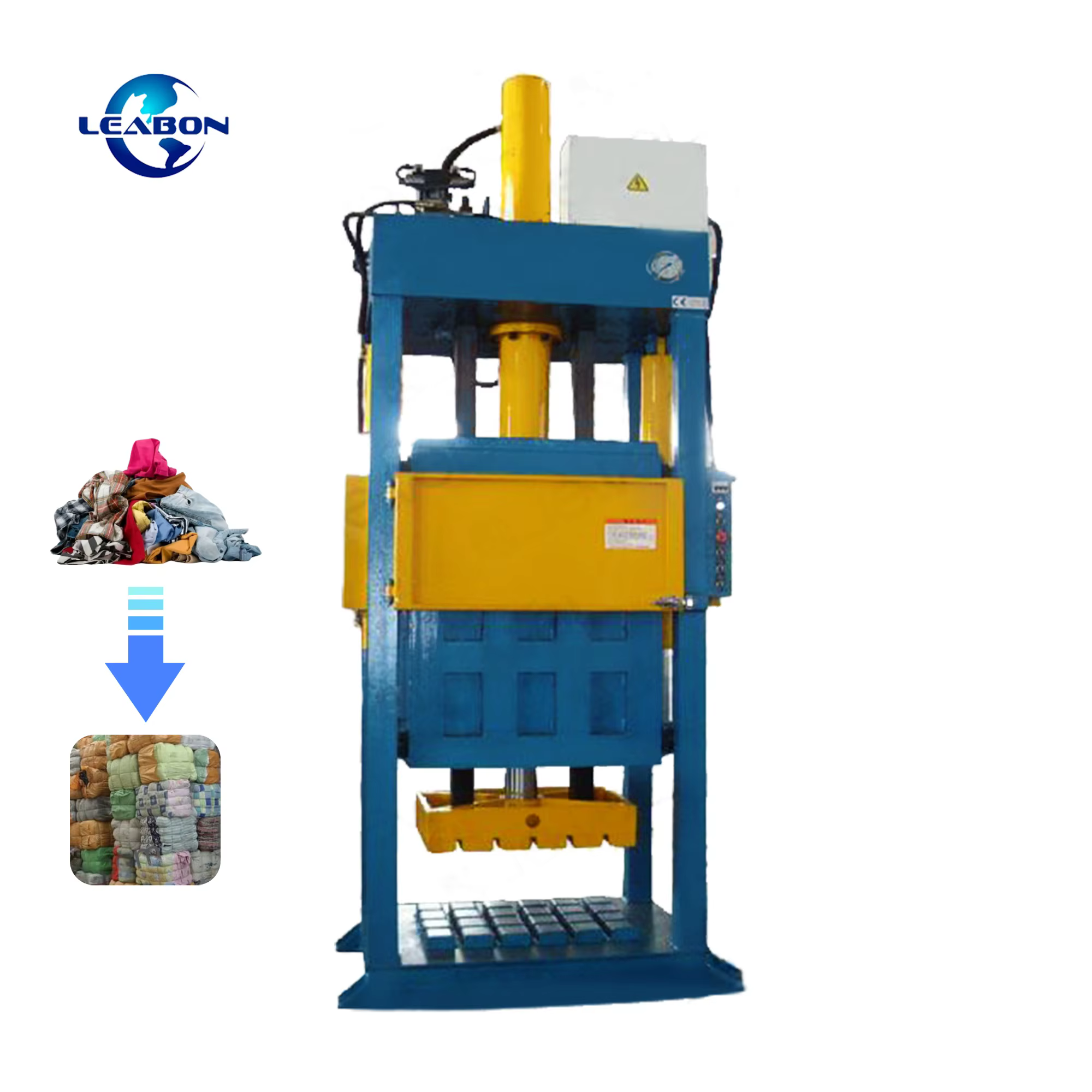 Vertical Garment Compression Baler Clothes Compactor — image 2