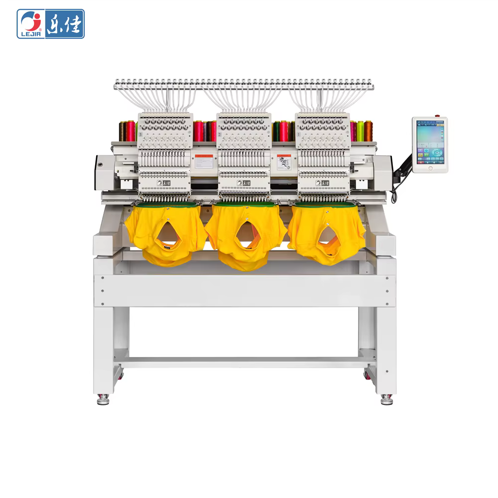 Lejia 3 Head Cap Embroidery Machines — image 2